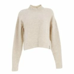 Meilleure affaire 🔔 SUPERDRY Pull Fin Superdry Vintage Essential Mock Neck Ecru Beige 7-338 🔔