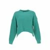 Meilleure vente 😀 Vero Moda Pull Vero Moda Vmsadie Ls O-neck Rounded Hem Blouse Bf Vert 7-384 🥰