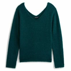 Meilleur prix ❤️ IN EXTENSO Pull Col V Poilue Femme 🎁 -dona-lisa unnamed file 66