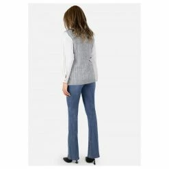 Meilleur prix 😀 Kebello Pull Sans Manches En Tricot TorsadéFemme 🧨 -dona-lisa unnamed file 700