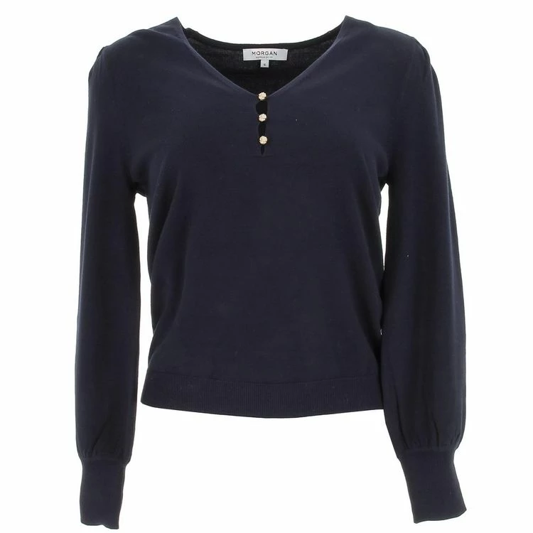 Offres 🥰 MORGAN Pull Morgan Mlys Marine Pull L Bleu 7-410 😉 1 Offres 🥰 MORGAN Pull Morgan Mlys Marine Pull L Bleu 7-410 😉