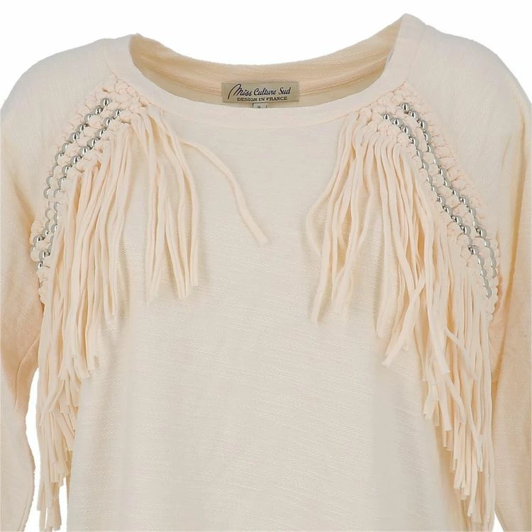 Coupon 🔔 CULTURE SUD Sweat Culture Sud Candou Sweat Franges Blanc 56069 🤩 3 Coupon 🔔 CULTURE SUD Sweat Culture Sud Candou Sweat Franges Blanc 56069 🤩 – Image 3