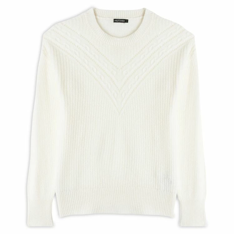 Vente flash 👍 IN EXTENSO Pull Col Rond écru Femme 😉 3 Vente flash 👍 IN EXTENSO Pull Col Rond écru Femme 😉 – Image 3