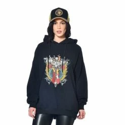 Meilleure affaire 🤩 VONDUTCH Sweat Femme Oversize Avec Capuche Et Print Devant Song 🛒