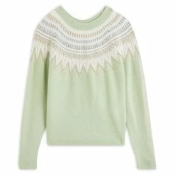 Bon marché 😀 IN EXTENSO Pull Col Rond Jacquard Femme ✔️ -dona-lisa unnamed file 81