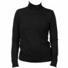 Tout neuf 💯 Calvin Klein Pull Col Roulé Calvin Klein Lyocell Knit Roll Neck Top Blk Noir 7-224 ❤️