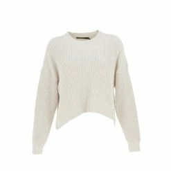 Remise 🎁 Vero Moda Pull Vero Moda Vmsadie Ls O-neck Rounded Hem Blouse Bf Beige 7-384 🧨