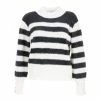 Grosses soldes 🛒 MORGAN Pull Morgan Mchoupi Noir/off White Pull Blanc 7-661 😍