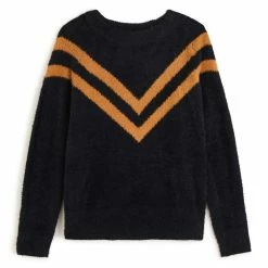 Bon marché ⌛ IN EXTENSO Pull Col Rond En Maille Poilue Femme 🎁 -dona-lisa unnamed file 94