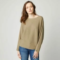 De gros ❤️ IN EXTENSO Pull Col Bateau Vert Femme 🤩