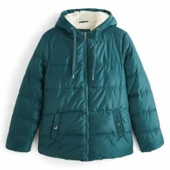 Top 10 🔥 IN EXTENSO Doudoune Doublée Sherpa Vert Emeraude Femme 😀 -dona-lisa unnamed file 959